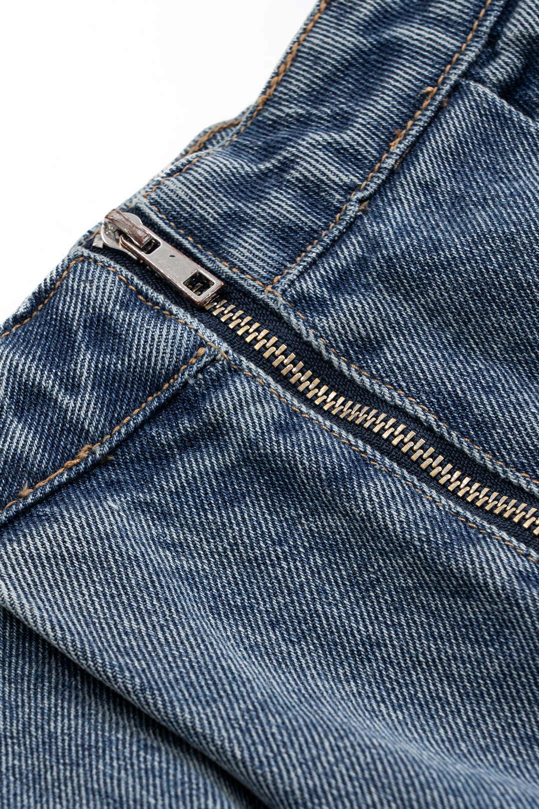 Minifalda Denim Volantes Estilo Moderno Silueta Elegante