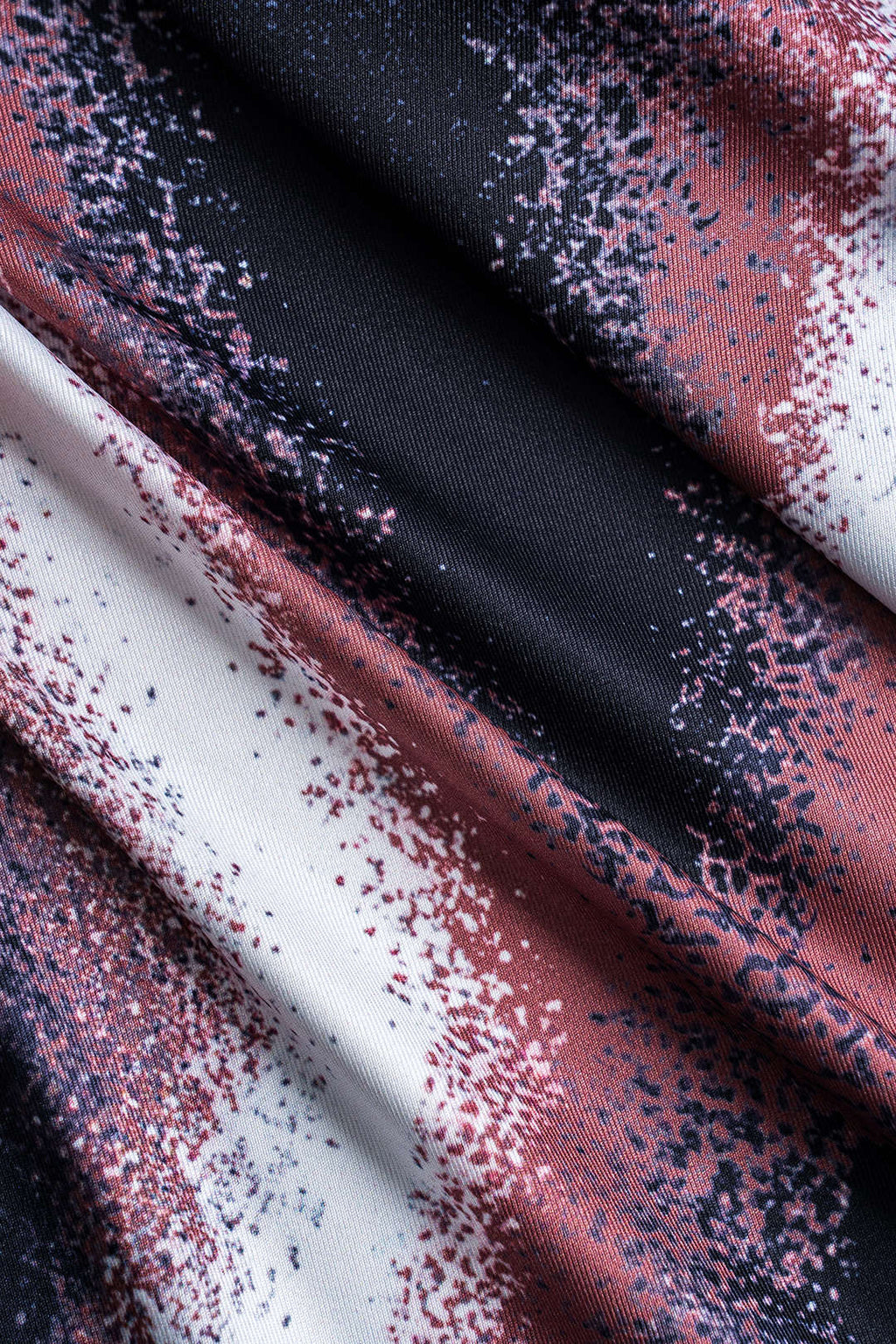 Abstract Print Long Sleeve Maxi Dress