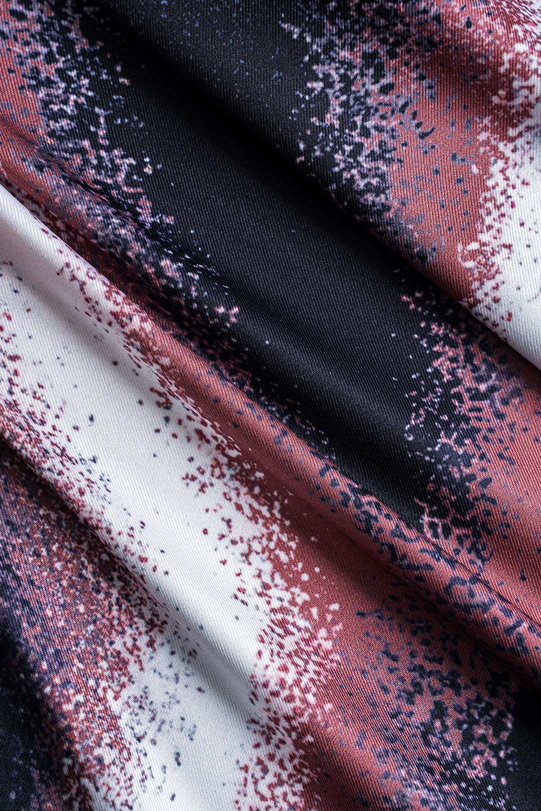 Abstract Print Long Sleeve Maxi Dress