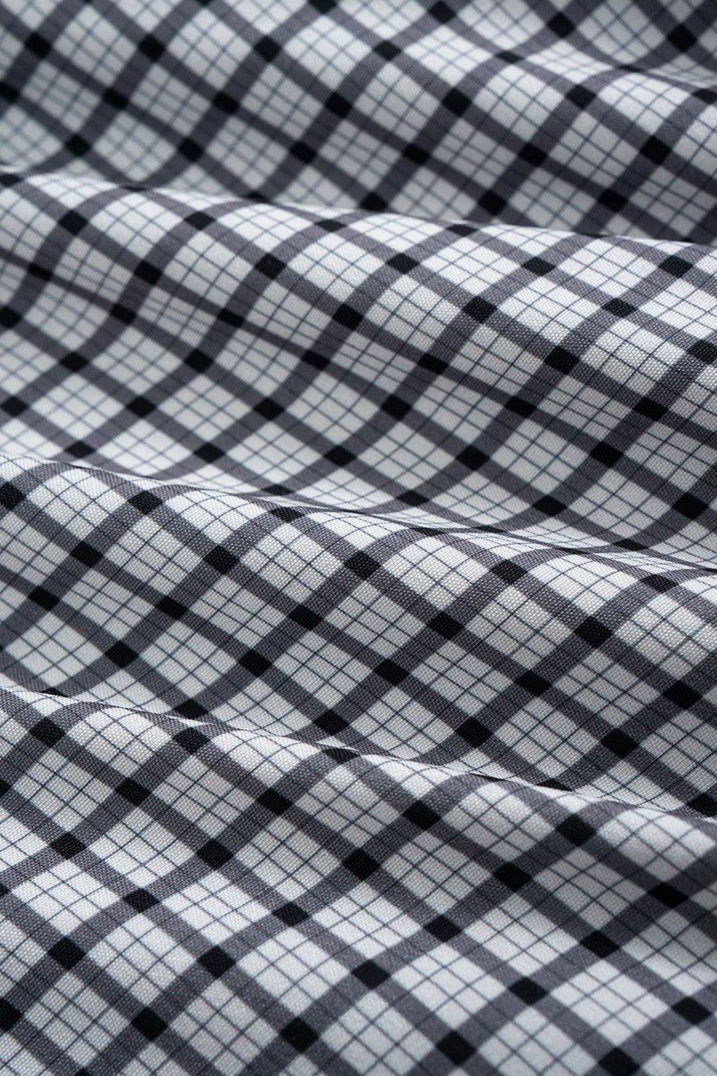 חולצה ארוכת שרוולים עם הדפס משובץ וקשירה בגב 