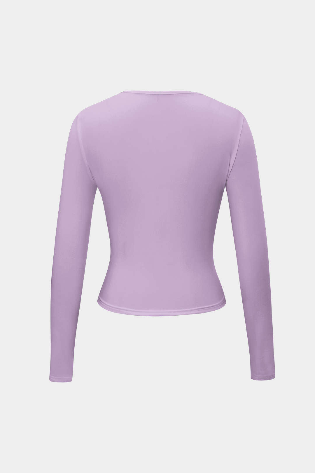 Blusa Minimalista Cuello Redondo Manga Larga Para Mujer
