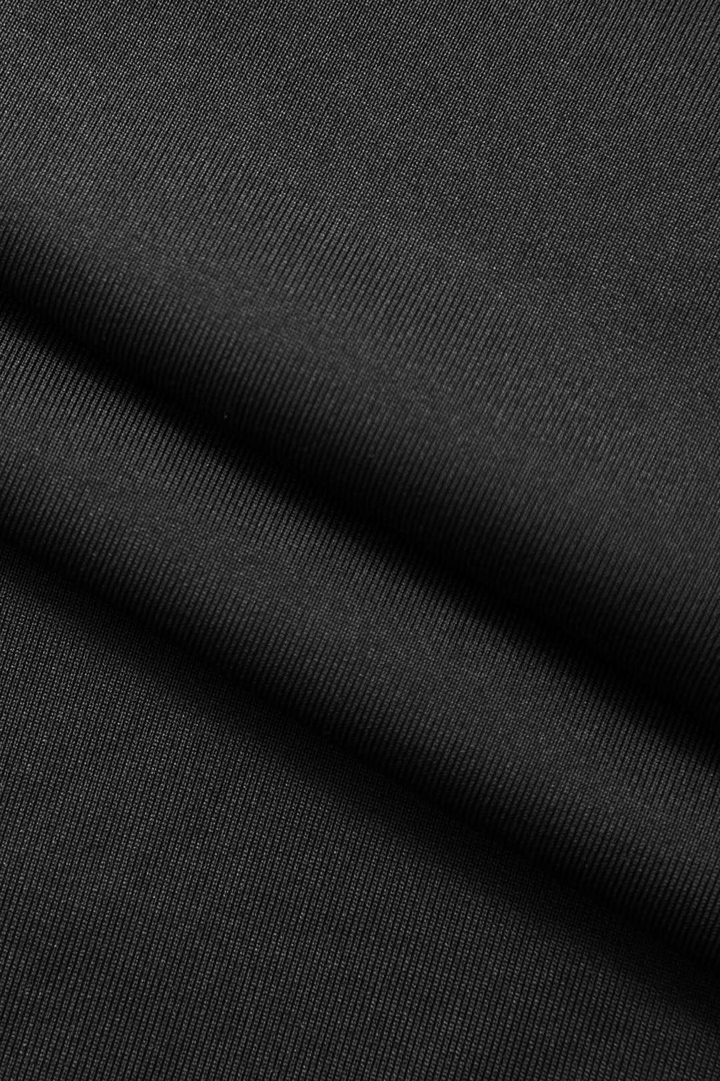 Vestido Maxi Drapeado Con Cuello Alto Manga Larga Elegante