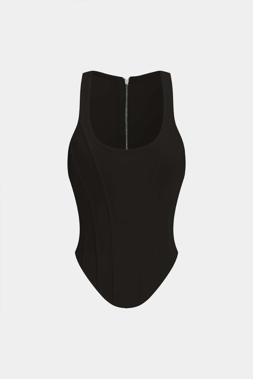 Corsé De Cordones Con Top Con Tirantes Silueta Definida