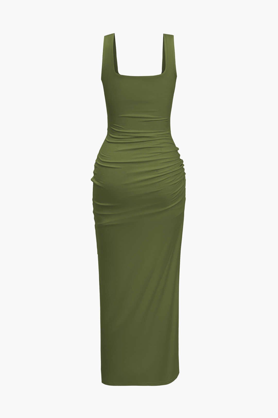 Vestido Midi Reversible Con Abertura Frontal Elegante