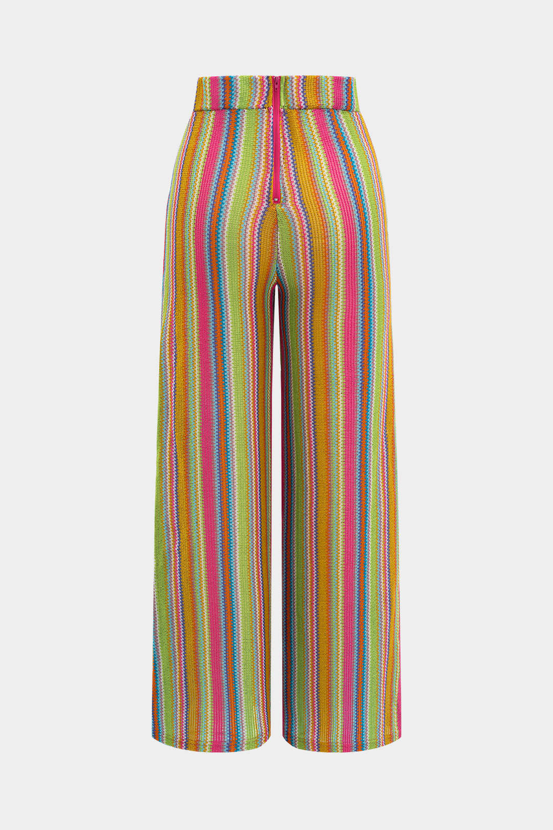 Pantalones Con Recortes Y Cremallera Minimalista Para Mujer