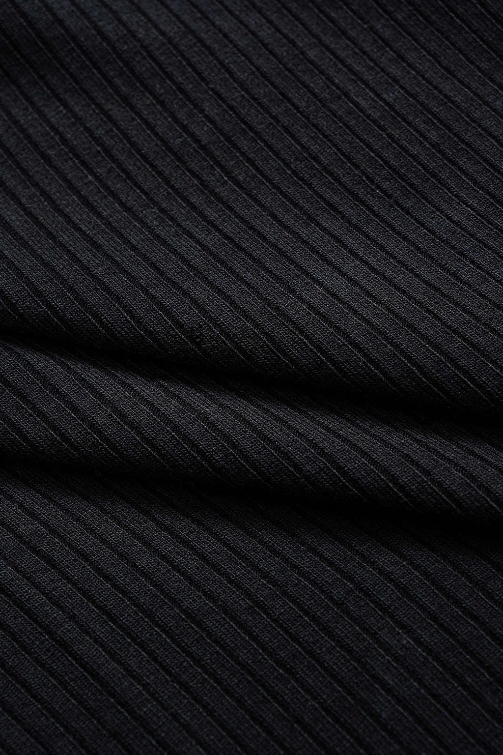 Contrast Ribbed Long-Sleeve Top