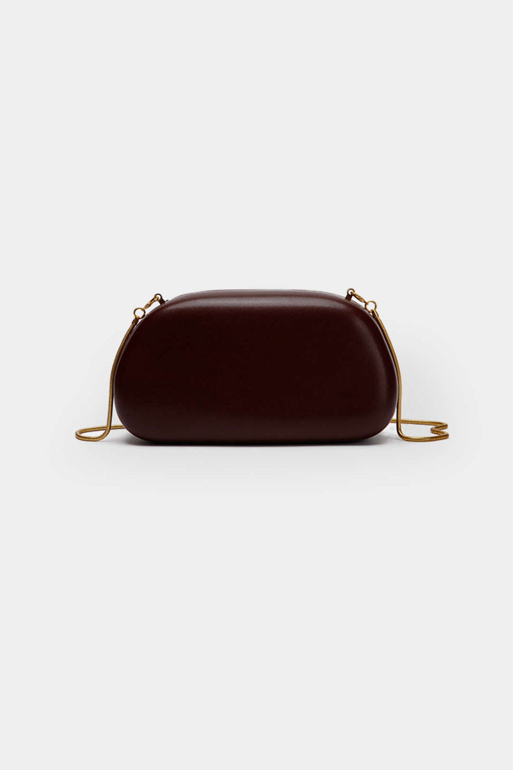 Clutch Minimalista De Cuero Sintético Con Detalle Metálico