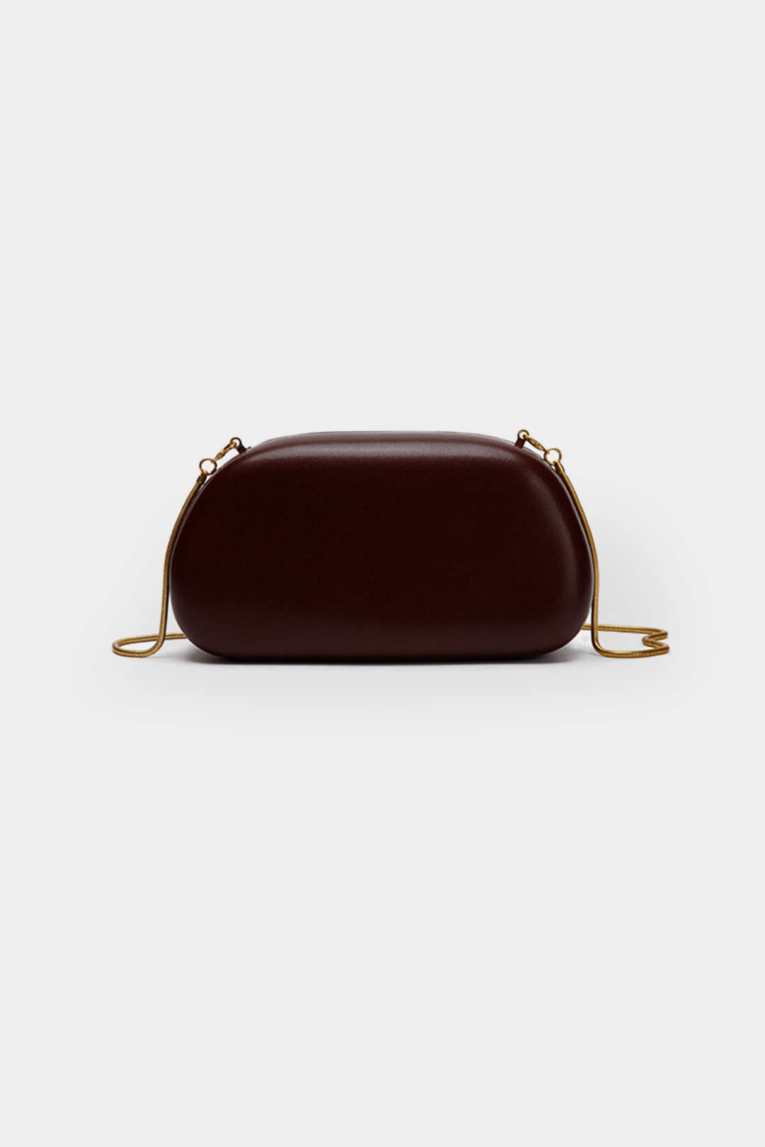 Clutch Minimalista De Cuero Sintético Con Detalle Metálico