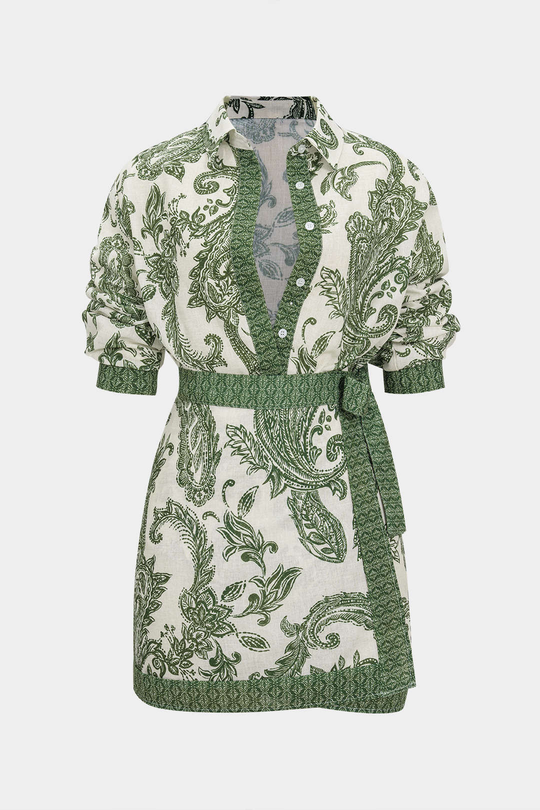 חולצה ארוכת שרוולים עם הדפס פרחוני 