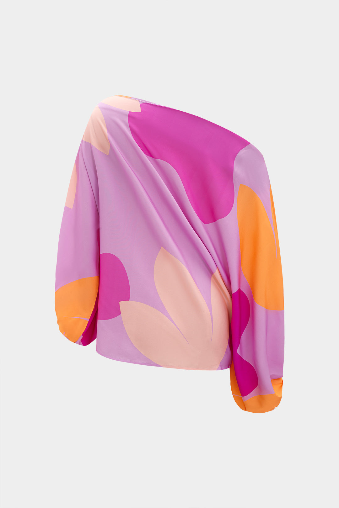 Conjunto Blusa Un Hombro Y Falda Con Flecos Abstracta