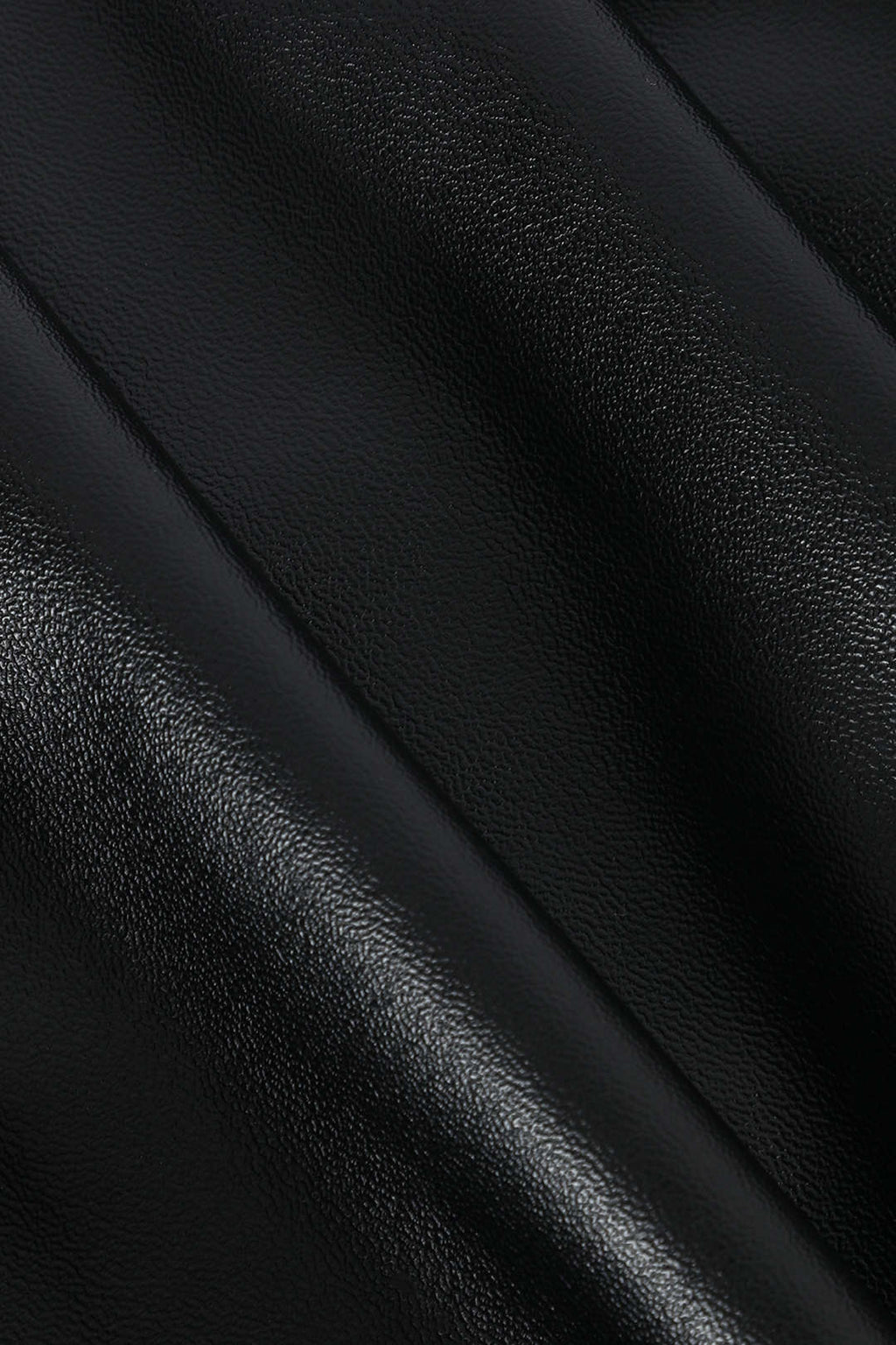 חצאית מידי עם רוכסן דמוי עור 