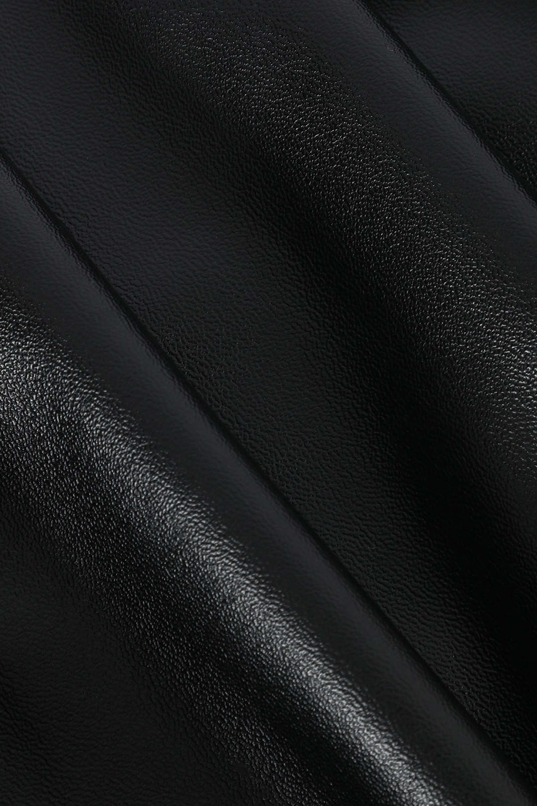 חצאית מידי עם רוכסן דמוי עור 