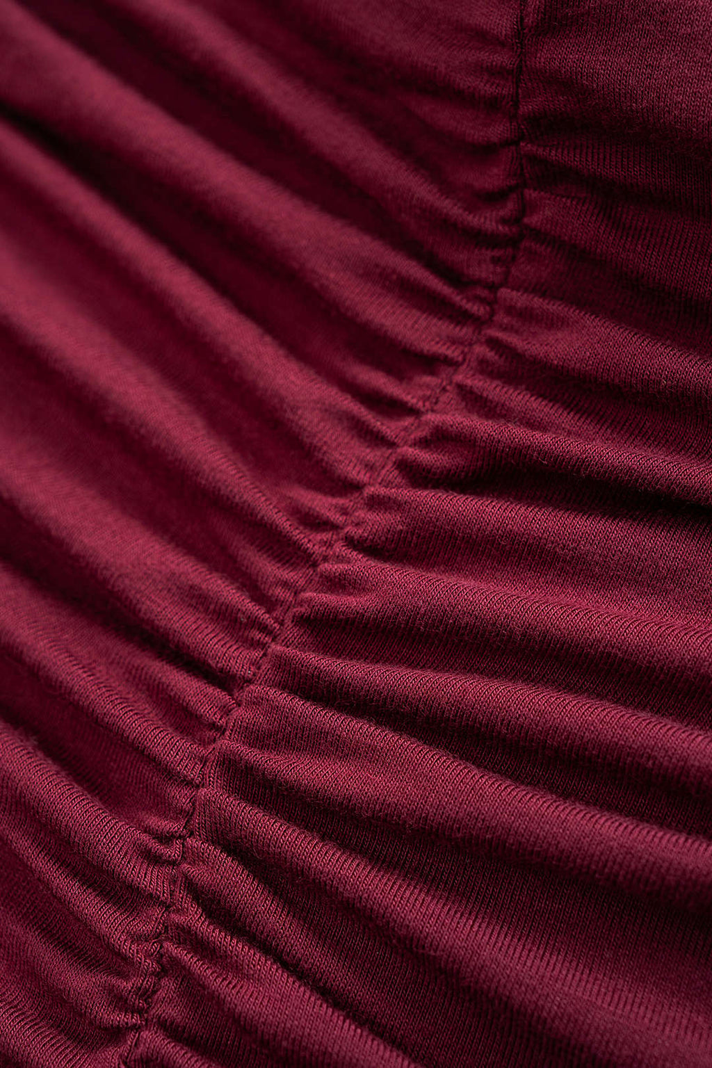 Ruched Long Sleeve Mini Dress