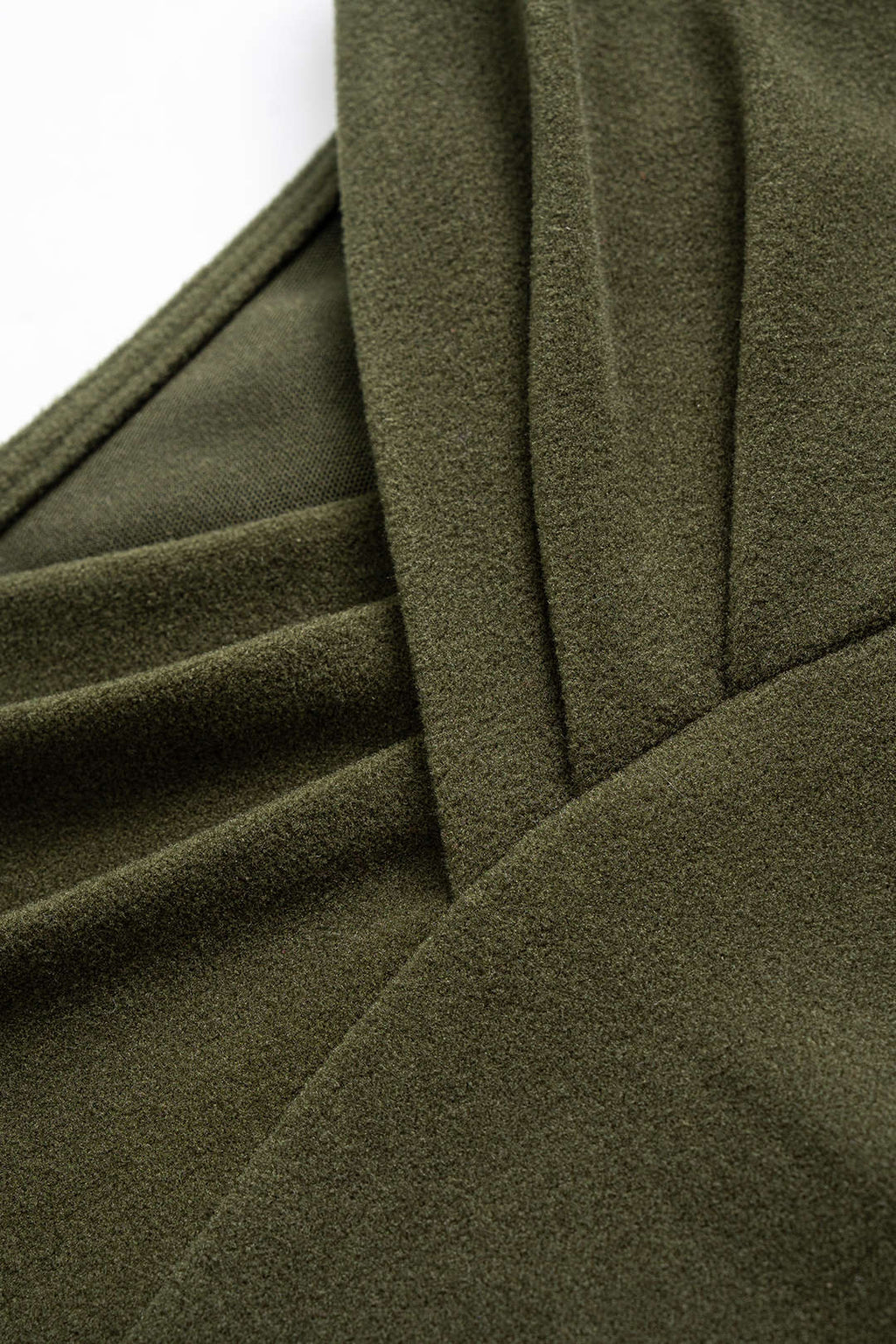 בגד גוף קטיפה א-סימטרי עם שרוולים ארוכים 