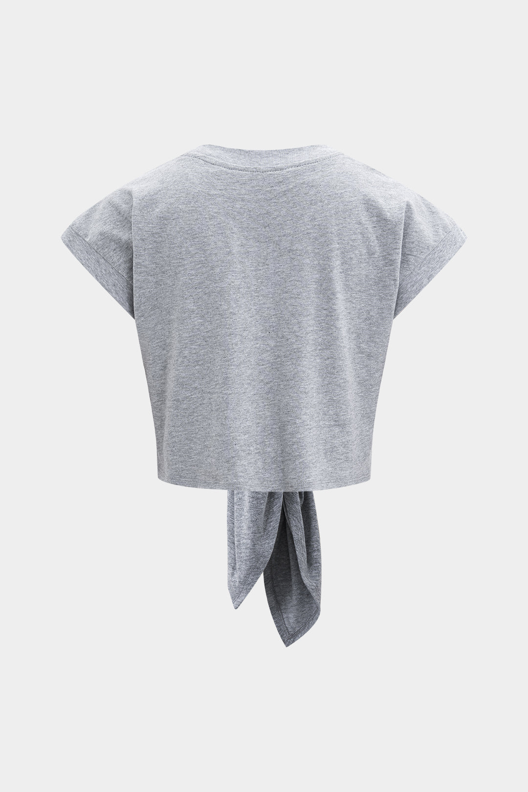 Camiseta Con Mangas Globo Y Lazo Para Diario Elegante