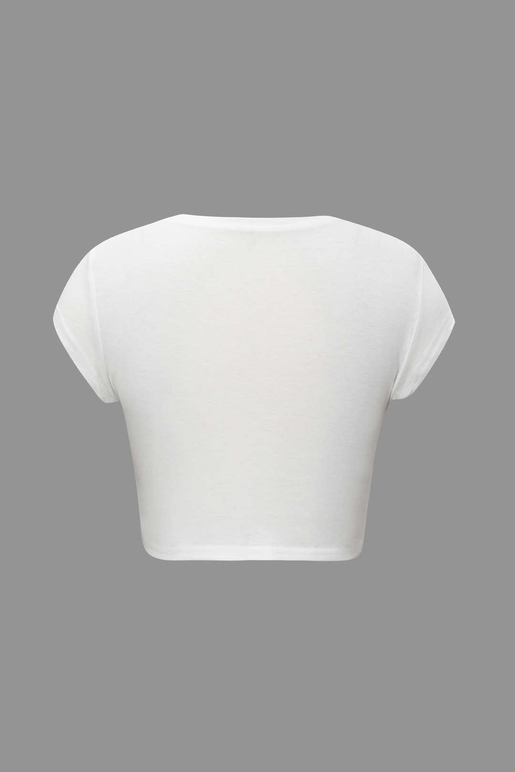 Camiseta Unisex Impresión a Mano Cuello Redondo Manga Corta