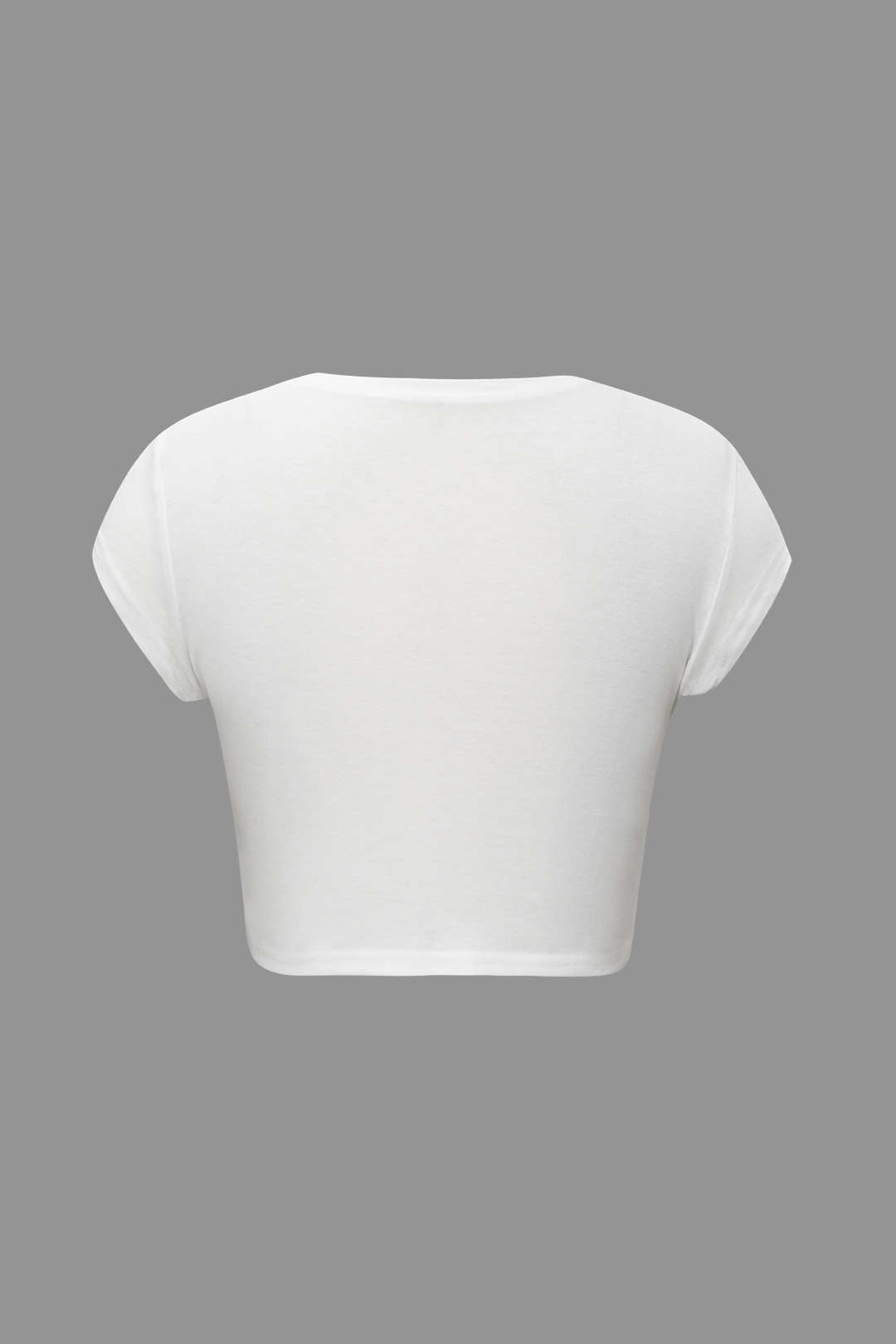 Camiseta Unisex Impresión a Mano Cuello Redondo Manga Corta