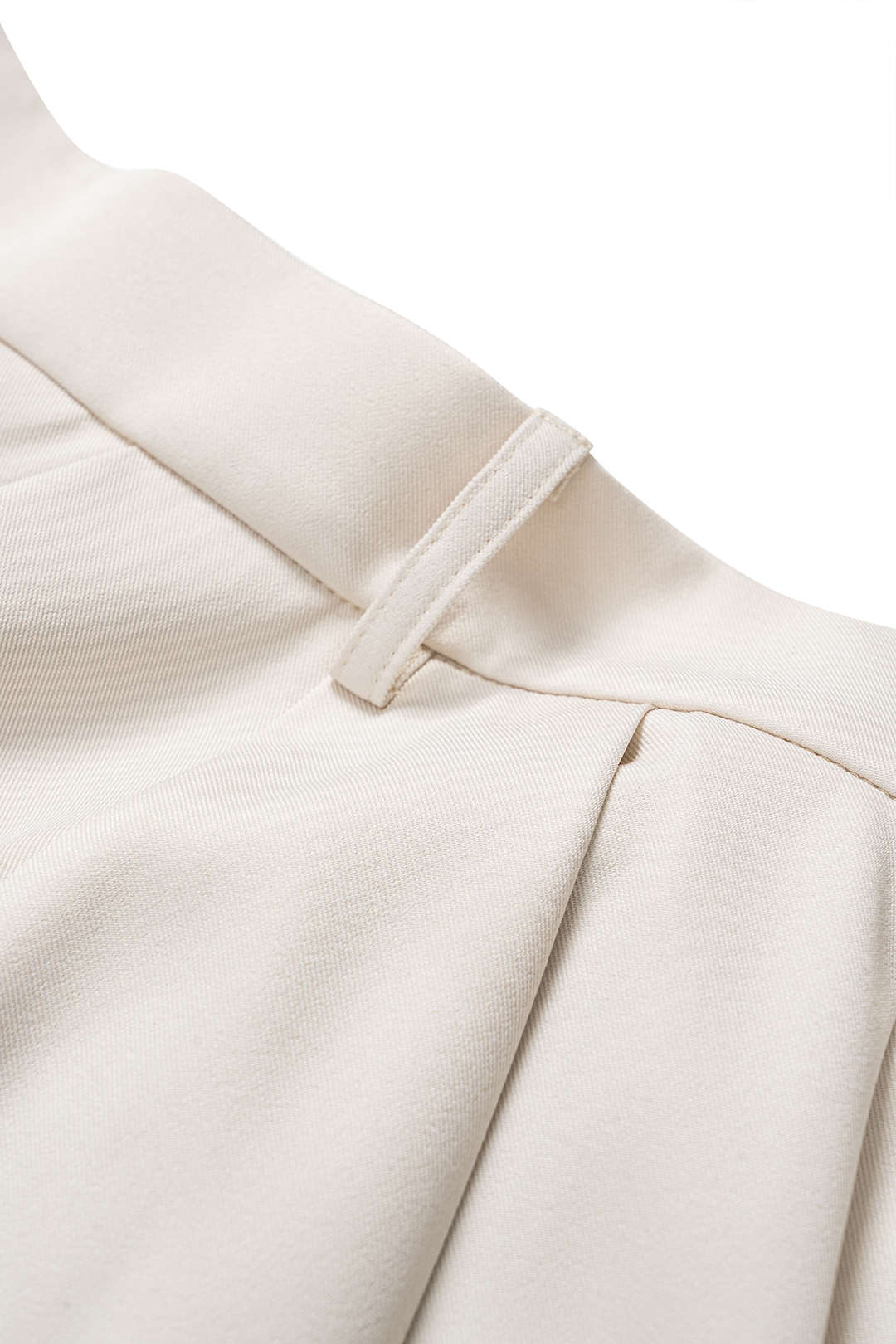 Pantalones Rectos Para Mujer Con Volante Y Drapado Brillante