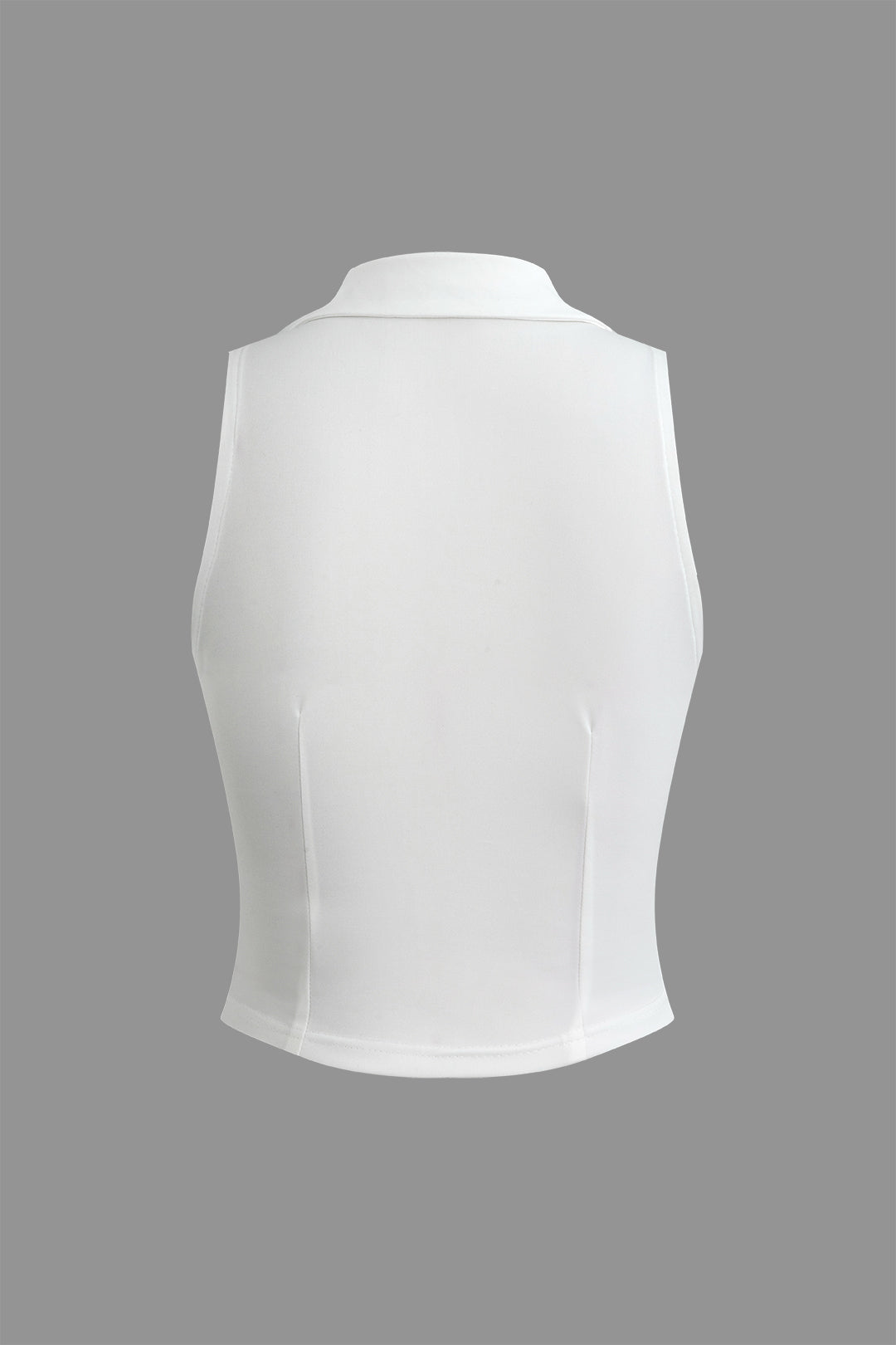 Conjunto Dos Piezas Chaleco Detalle Escote Y Falda Plisada
