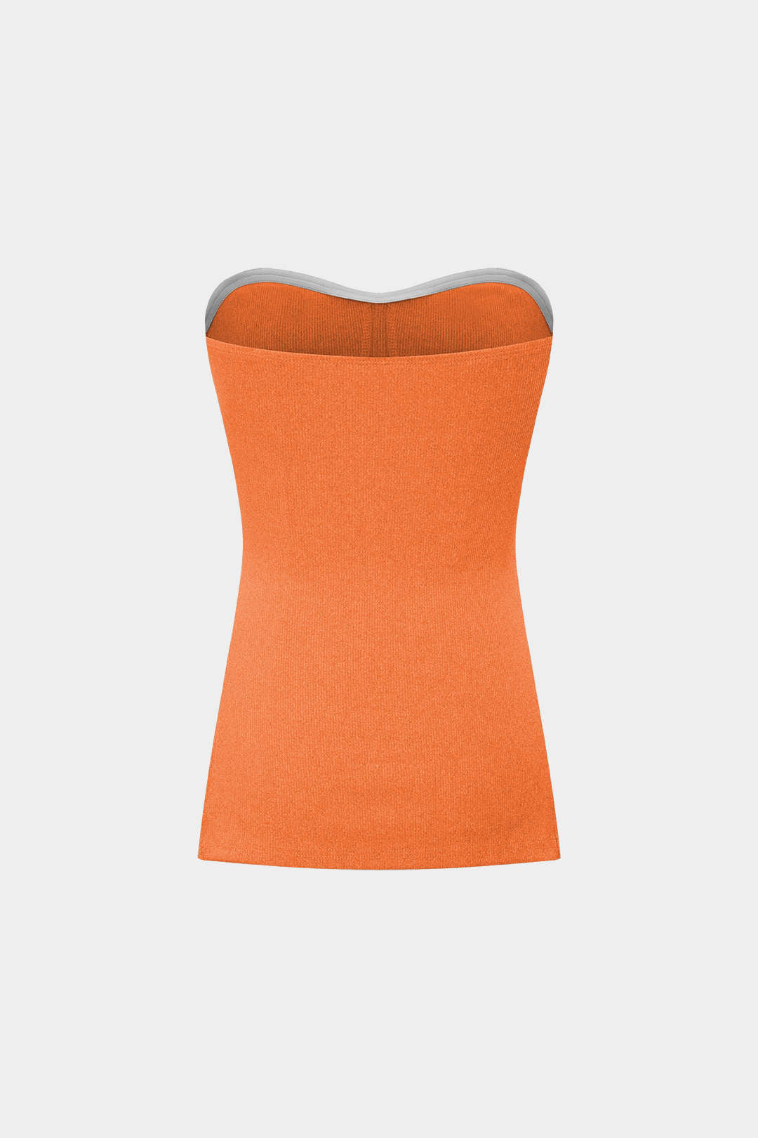 Conjunto Dos Piezas Top Sin Tirantes Y Shorts De Punto