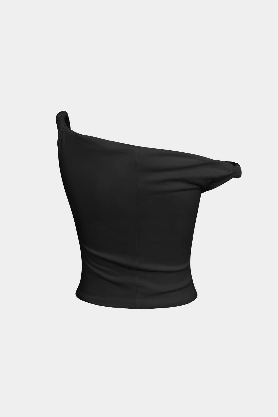 Top Asimétrico Sin Mangas Minimalista Elegante Diario