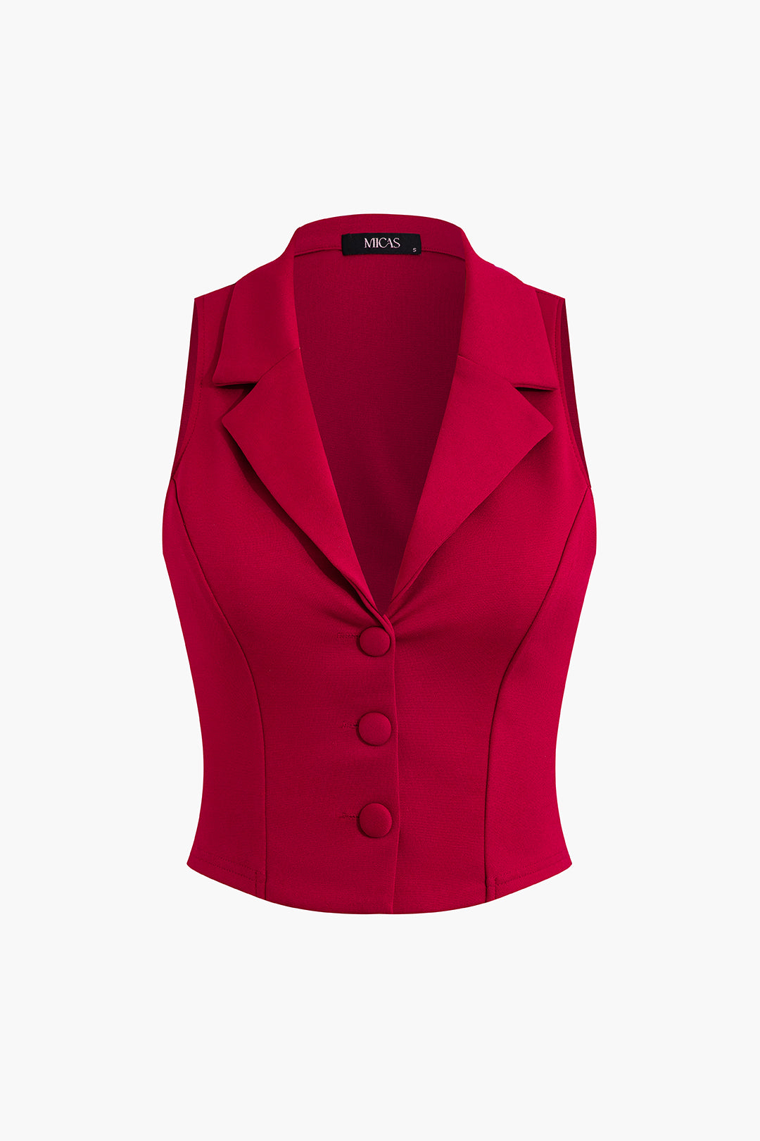 Conjunto Dos Piezas Chaleco Detalle Escote Y Falda Plisada