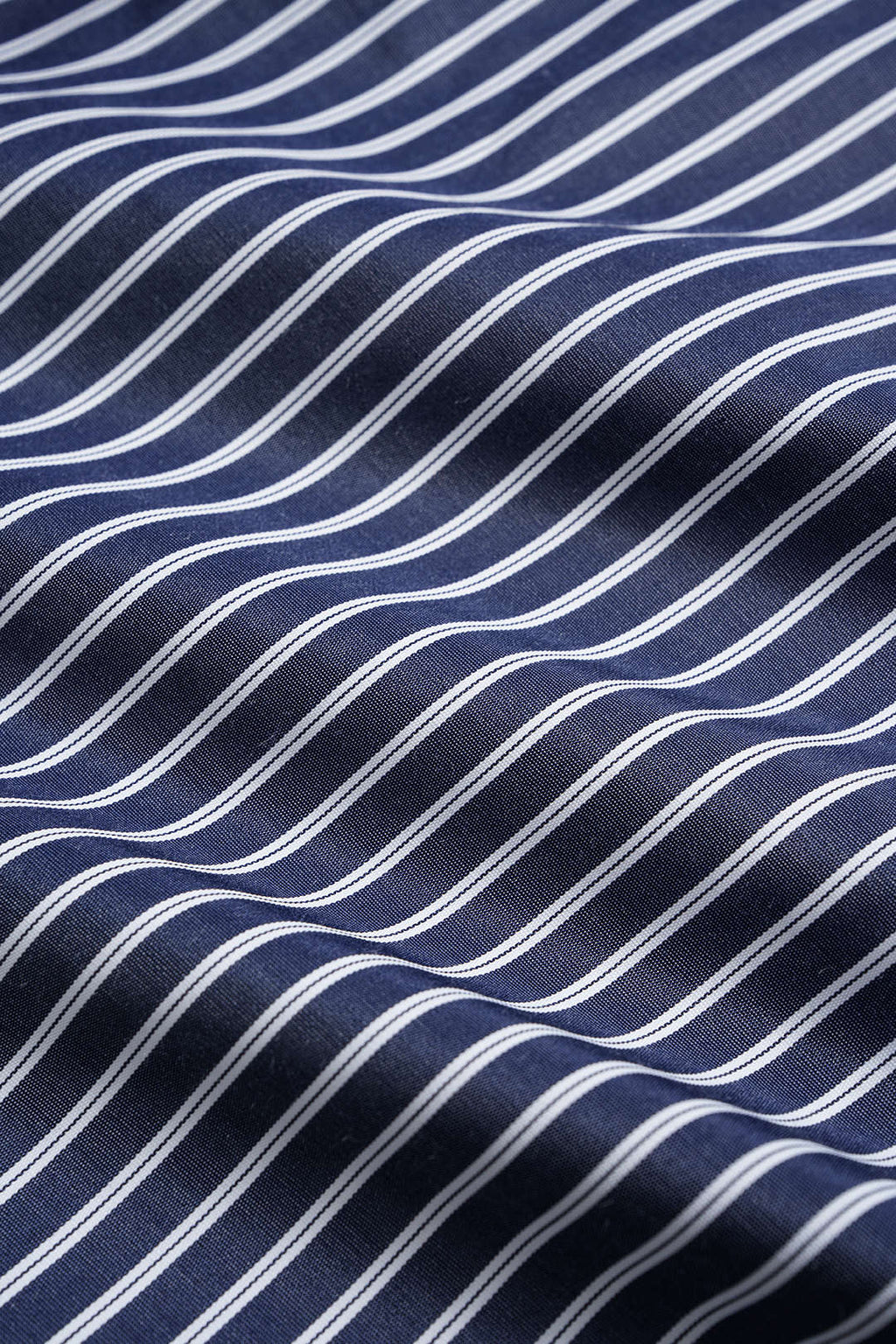 Stripes Print Tie-Up Irregular Long-Sleeve Shirt