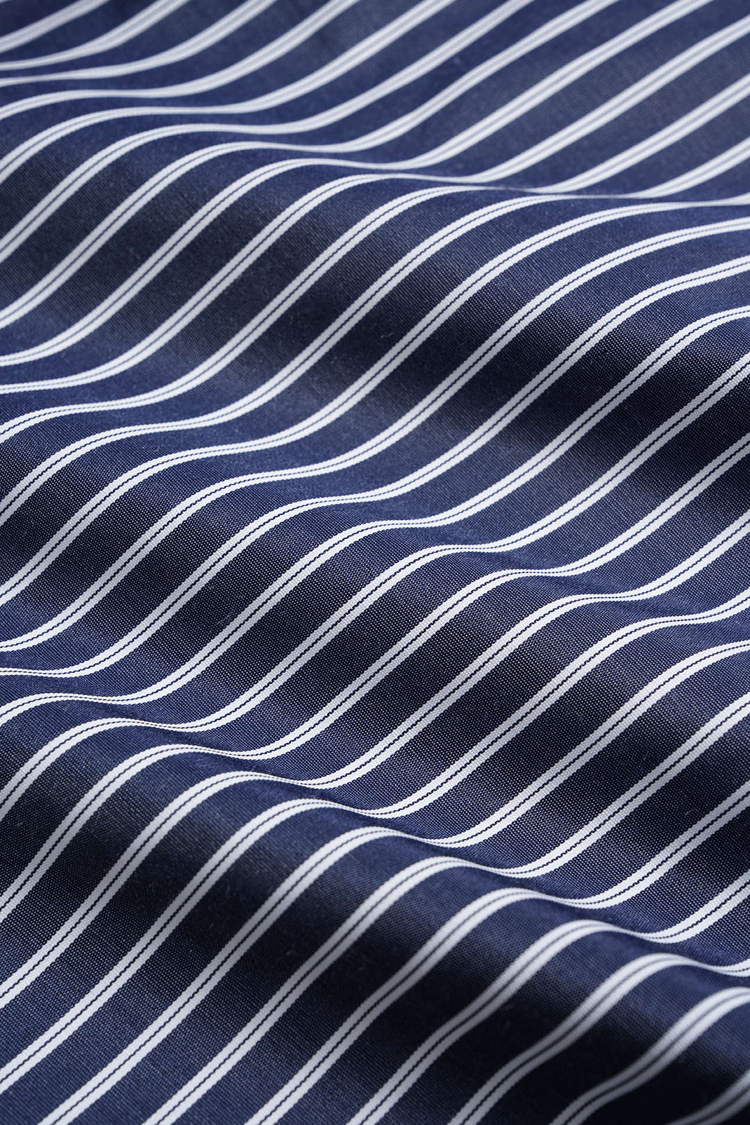 Stripes Print Tie-Up Irregular Long-Sleeve Shirt