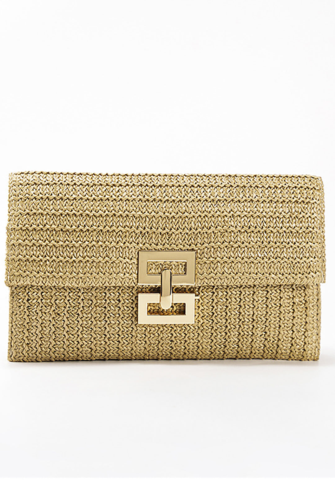 Clutch Tejido Saman Para Look Veraniego Elegante En Playa