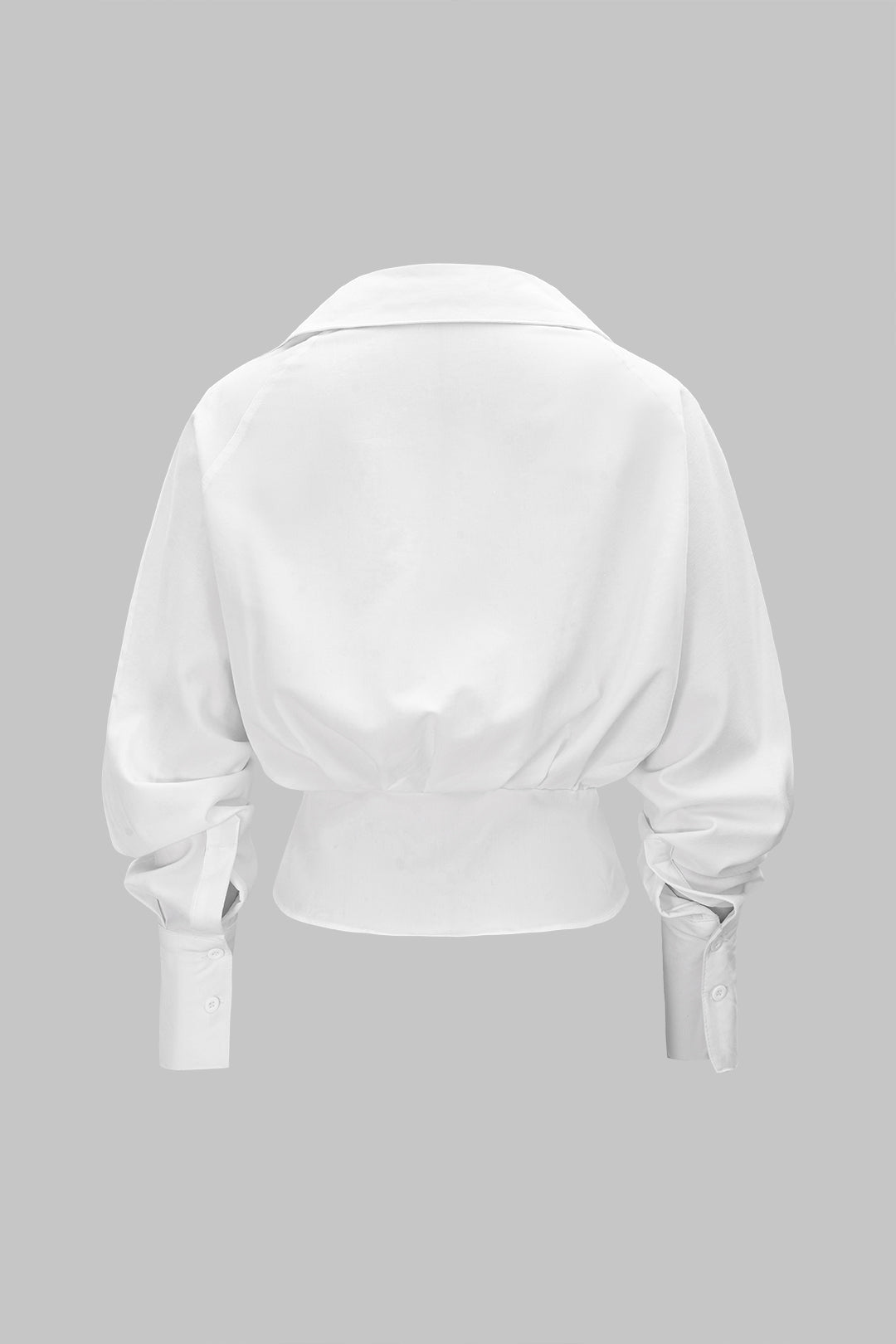 Asymmetrical Button Long-Sleeve Shirt