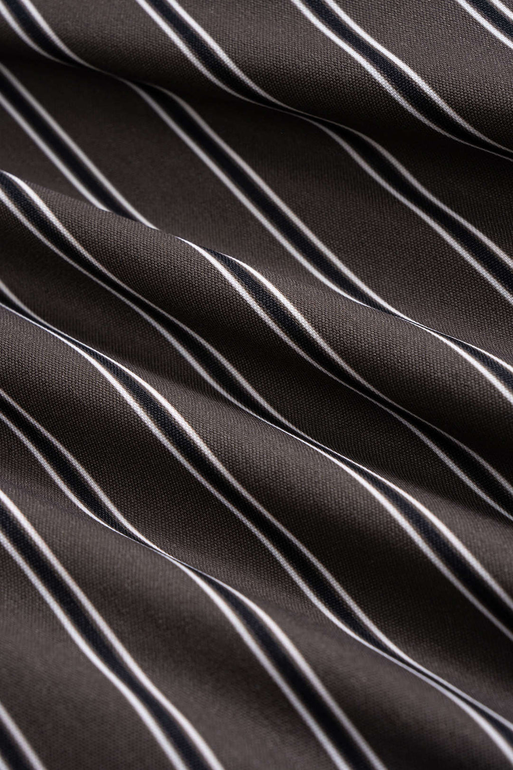 Stripes Print Button Batwing Long-Sleeve Shirt