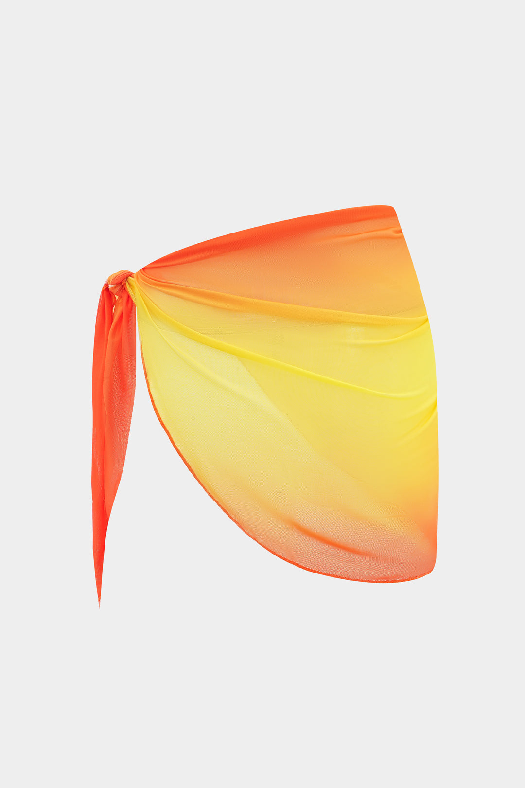 חצאית אסימטרית עם קשירה מרשת אומברה 