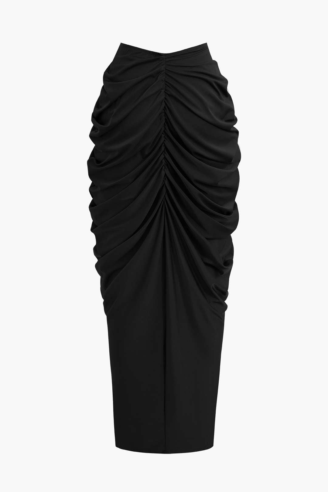 Conjunto Blusa Cuello En V Falda Maxi Cintura En V Elegante