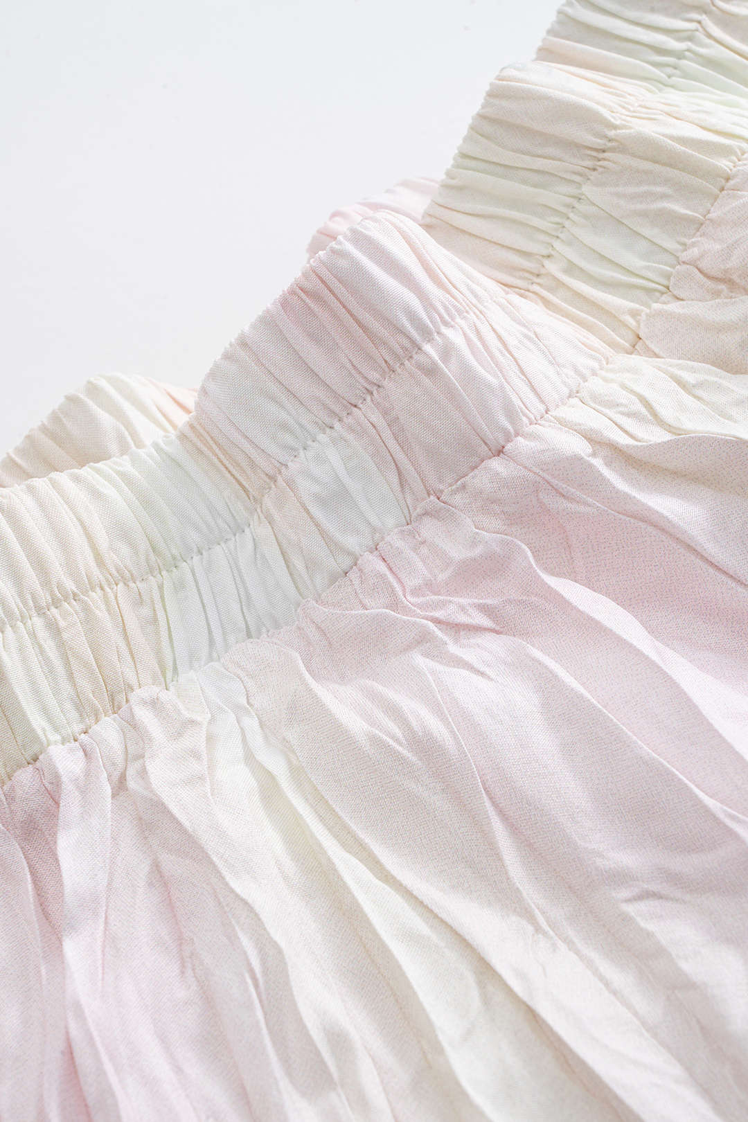 Abstract Tie Dye High Waist Ruched Skirt