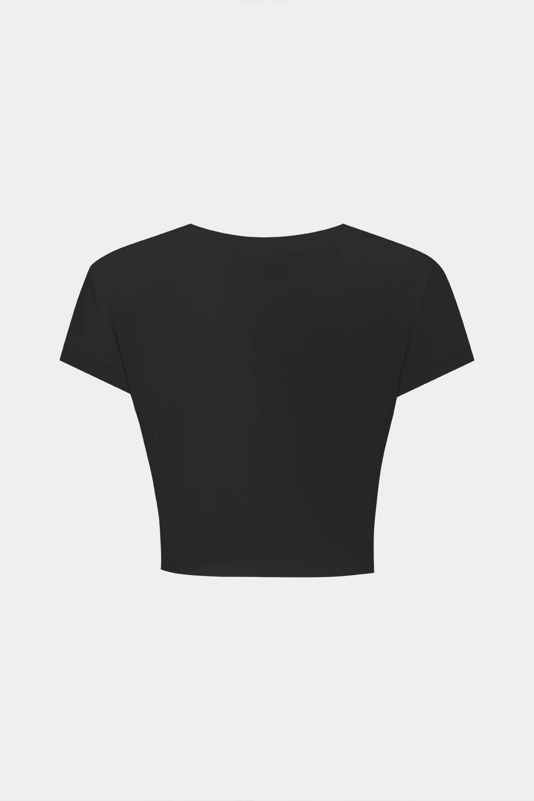 Camiseta Manga Corta Con Lazo Silueta Minimalista Elegante