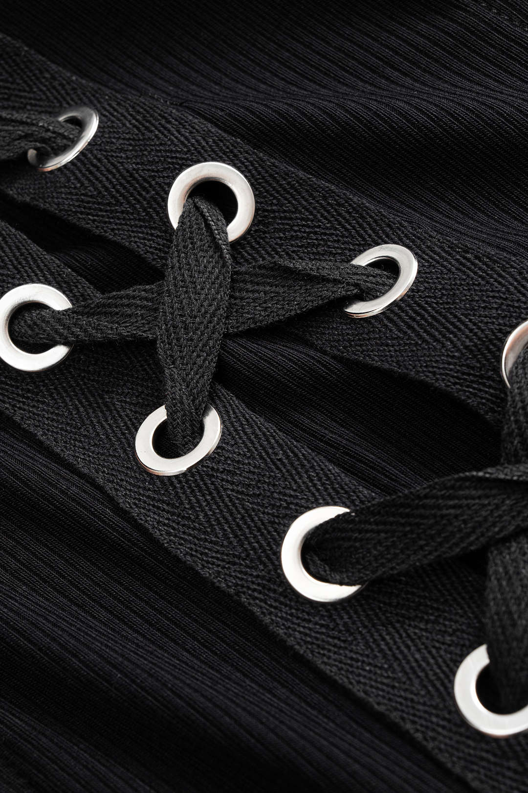 Tie-Up Long Sleeve Mini Dress