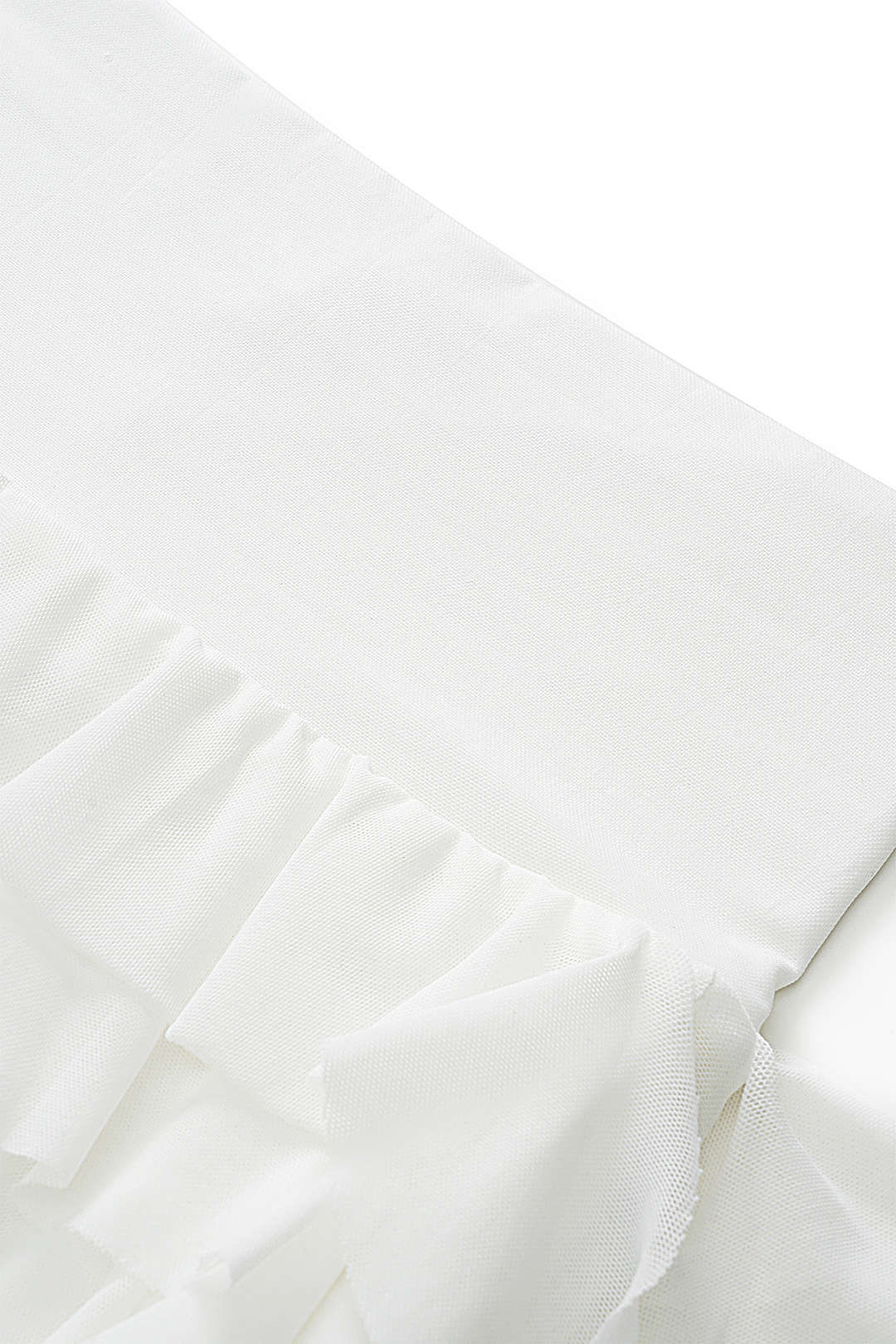 חצאית רשת אחידה עם קפלים 