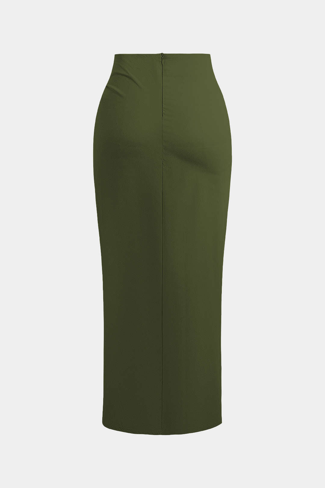 Falda Midi Asimétrica Nudo Twist Minimalista Elegante
