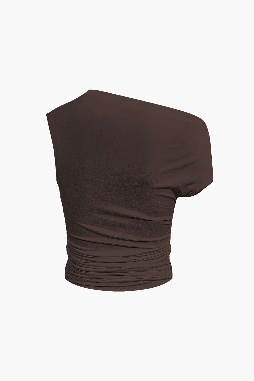 Conjunto Top Corto Asimétrico Y Falda Mini Atada Elegante