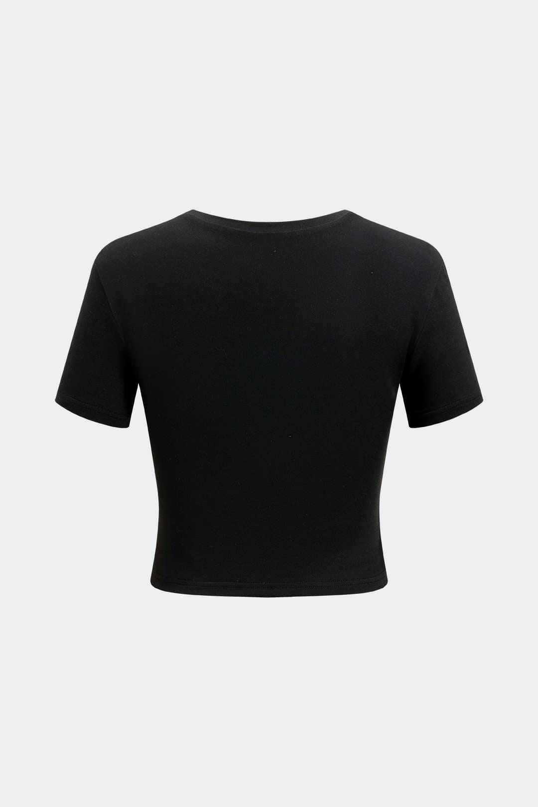 Camiseta Algodón Cuello Redondo Con Texto Impreso Estilo