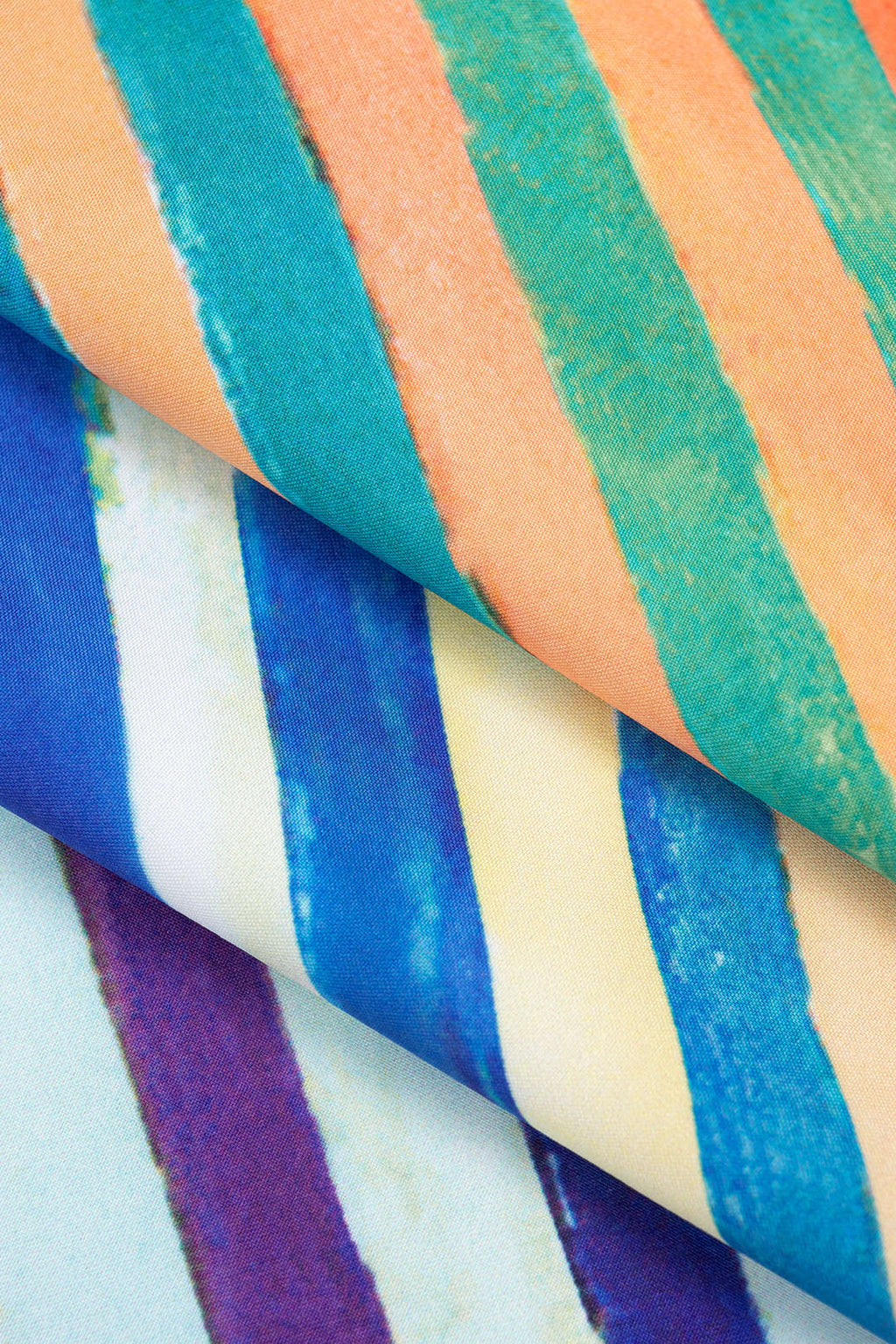 חצאית עם הדפס פסים וקשירה 