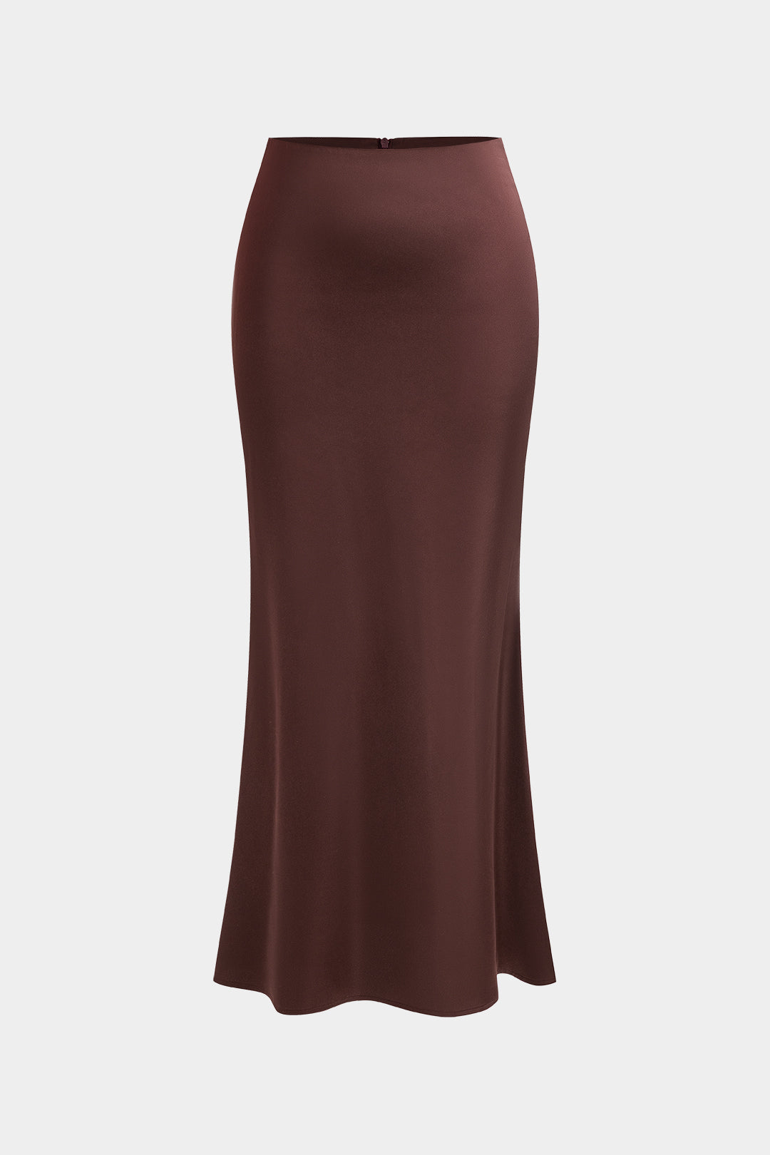 חצאית סאטן עם רוכסן 