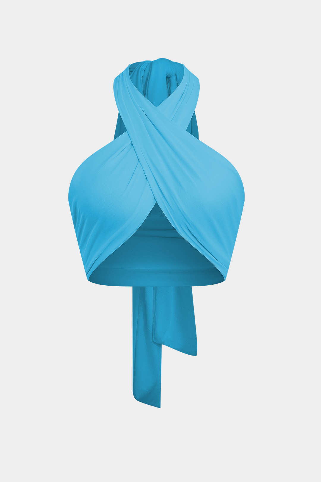 Top Halter Con Tirantes Espalda Cruzada Para Mujer Diario