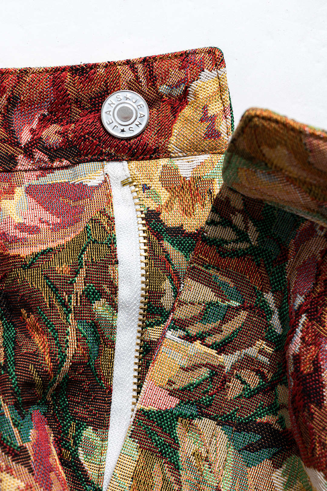 חצאית ג'קארד עם כיסים 