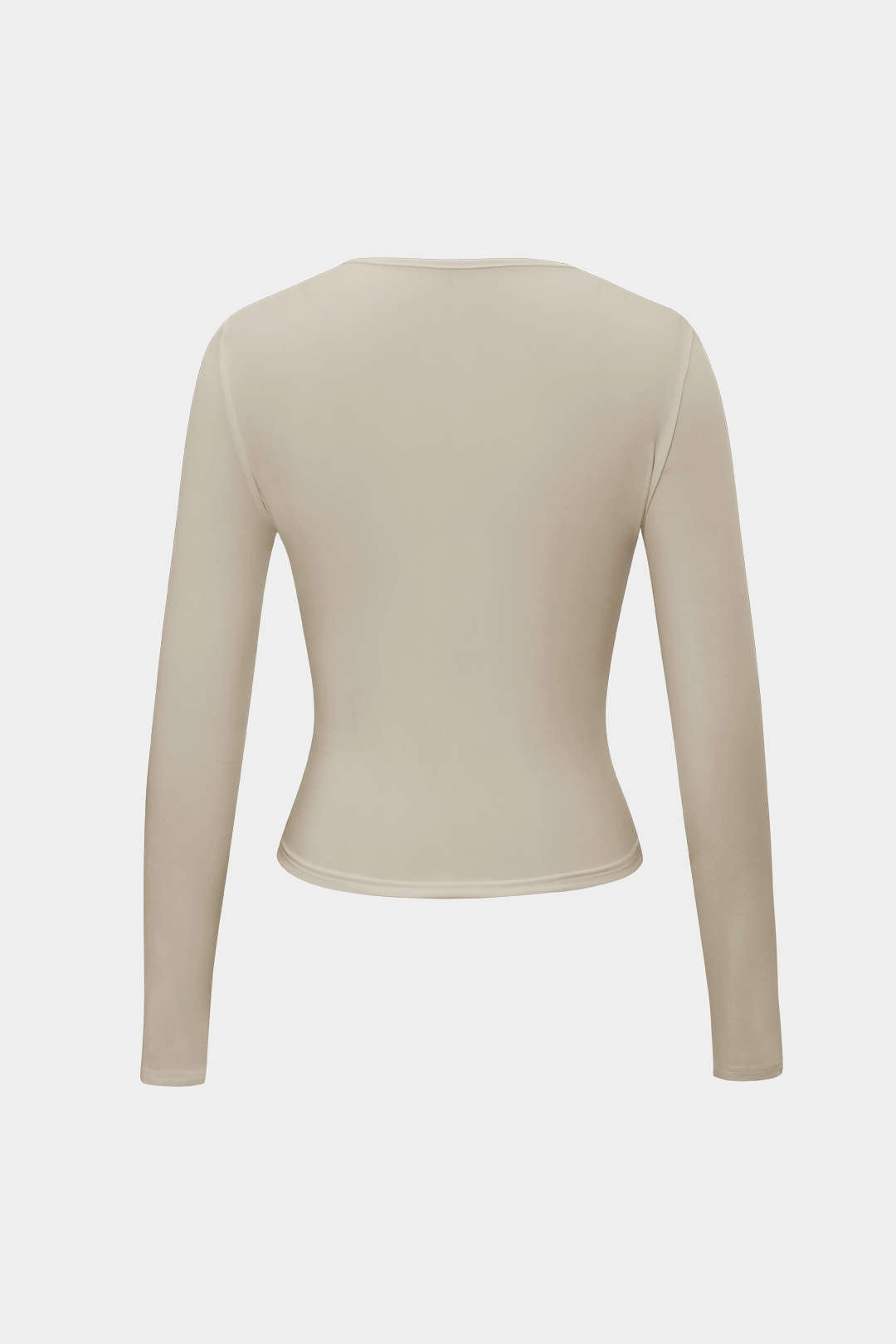 Blusa Minimalista Cuello Redondo Manga Larga Para Mujer