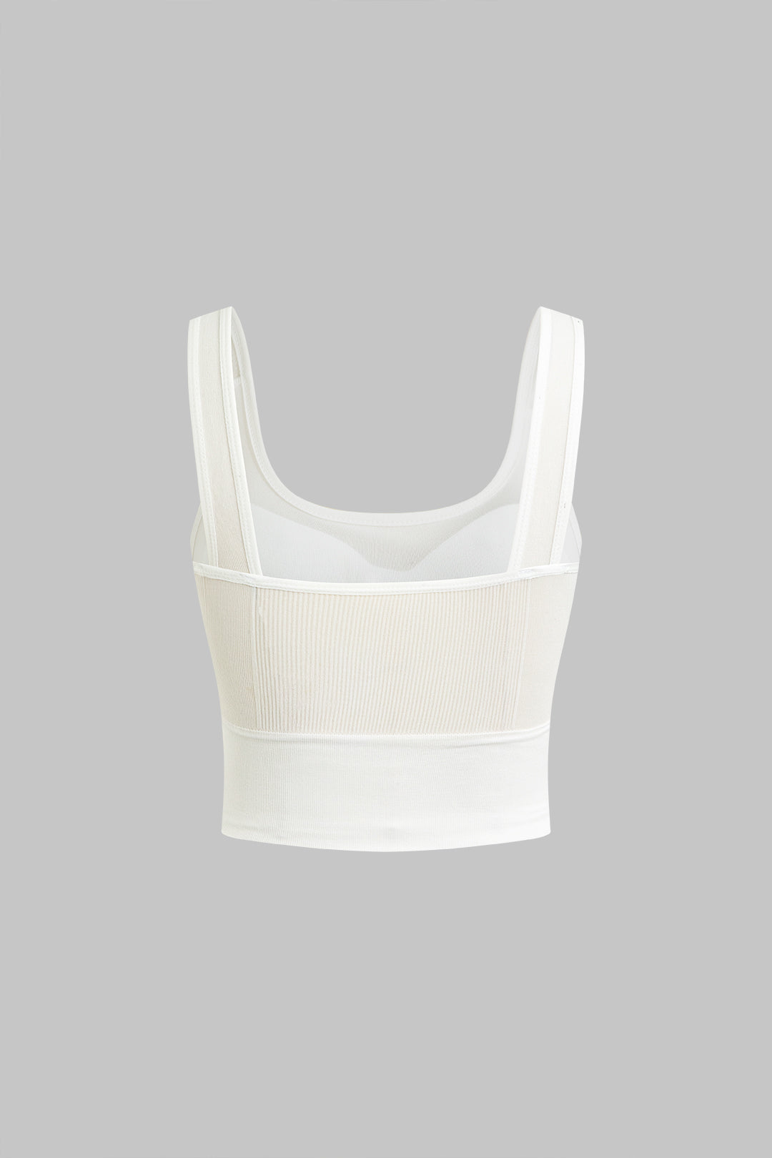 Blusa Texturizada Sin Mangas Con Espalda Descubierta