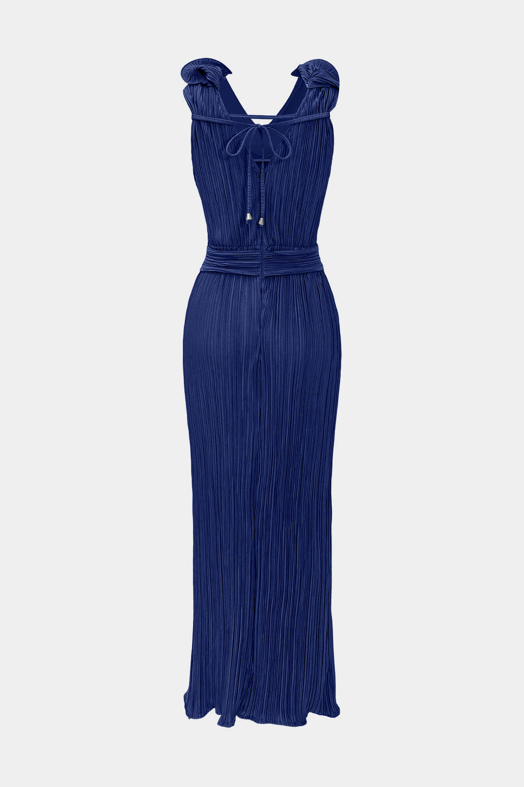 Vestido Midi Con Cuello En V Y Textura Floral 3D Sutil