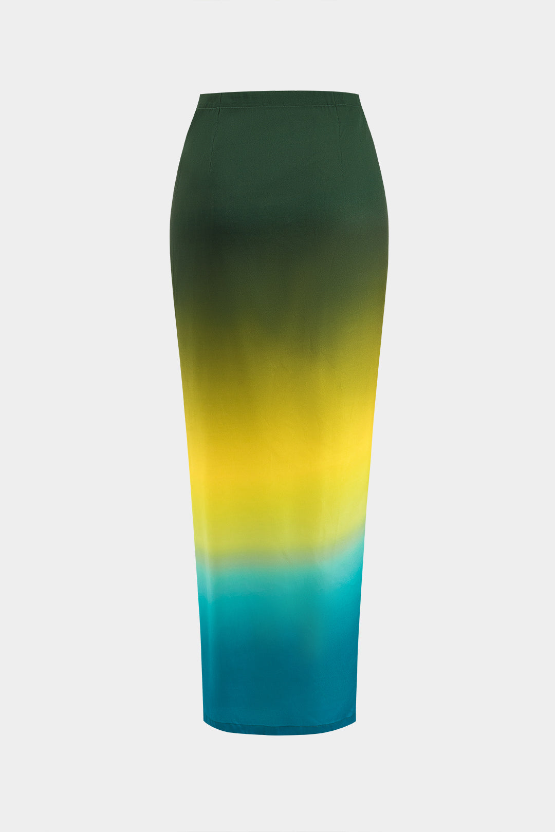 חצאית עם קשירה בחזית ורוכסן בהדפס אומברה 