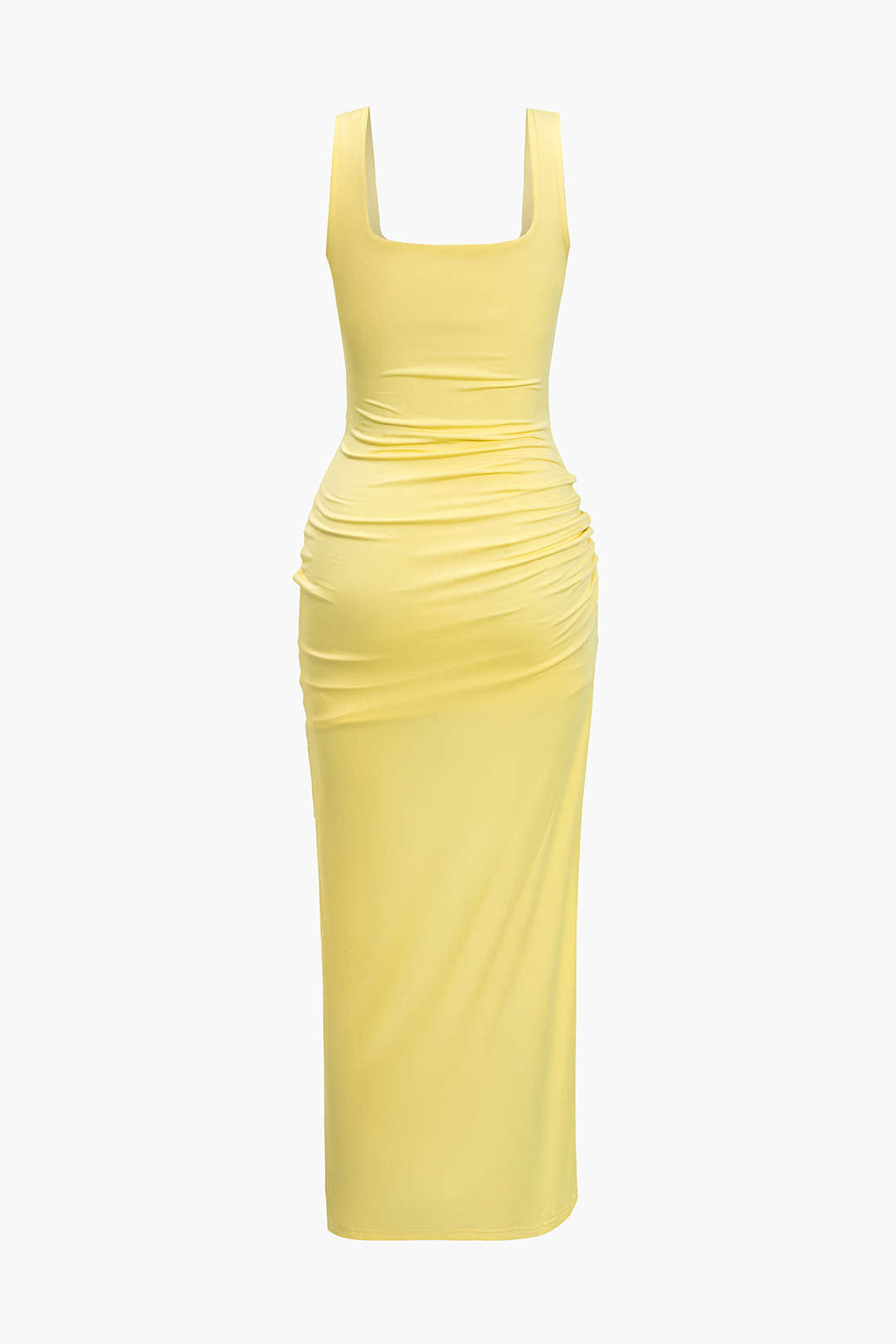 Vestido Midi Reversible Con Abertura Frontal Elegante