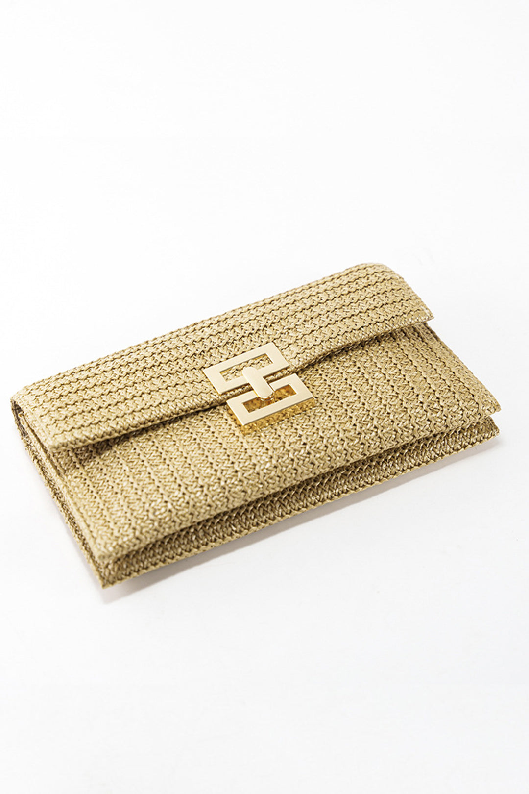 Clutch Tejido Saman Para Look Veraniego Elegante En Playa